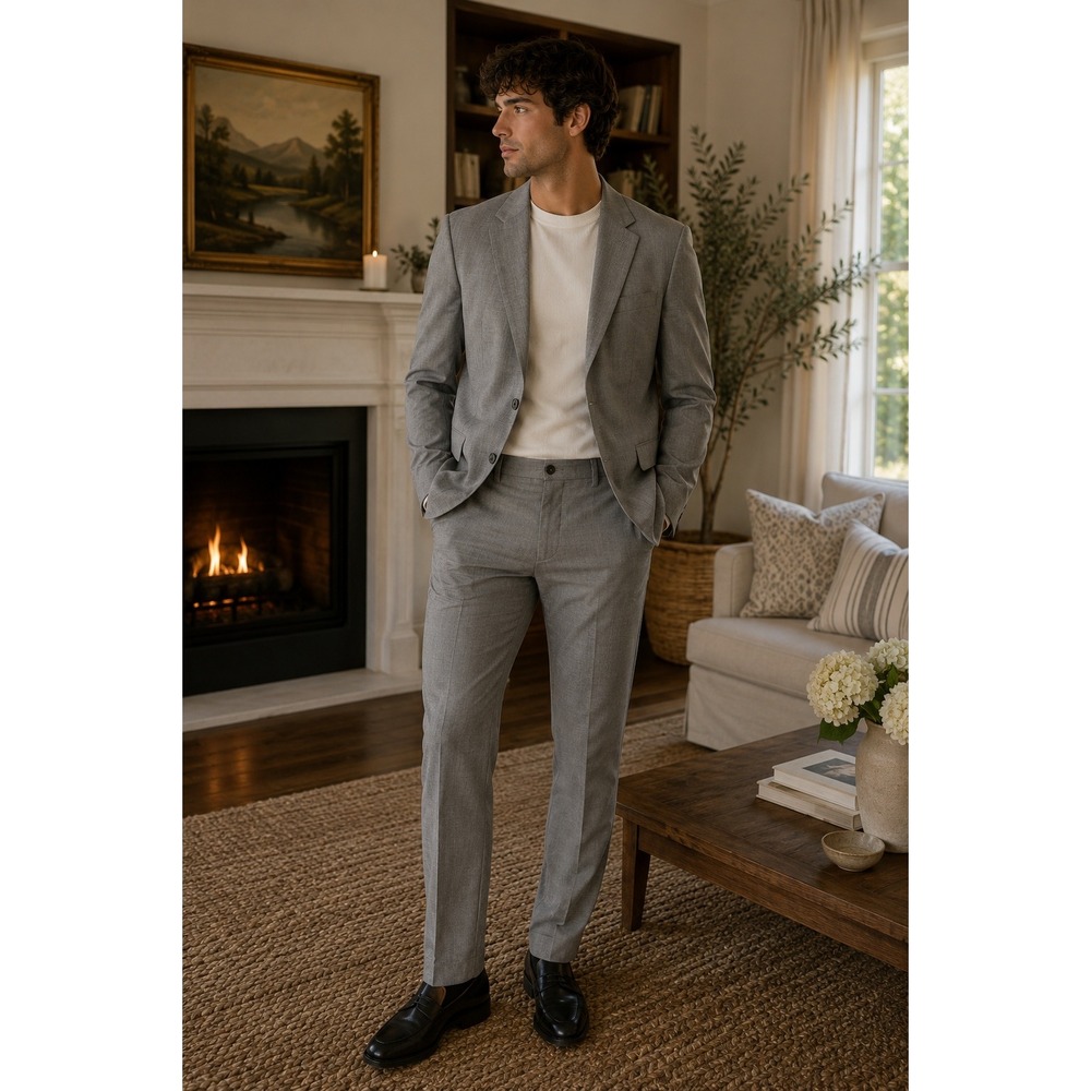 Z Zegna‎ Blazer Mens 54 Grey Italian Luxury Professional Career